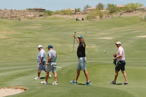 Pin High golfers on the course